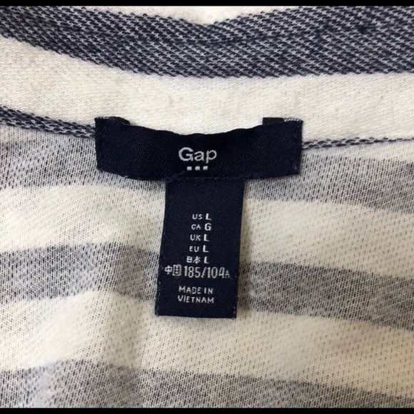 GAP STRIPED LIGHT KNIT BLAZER - Picture 11 of 12